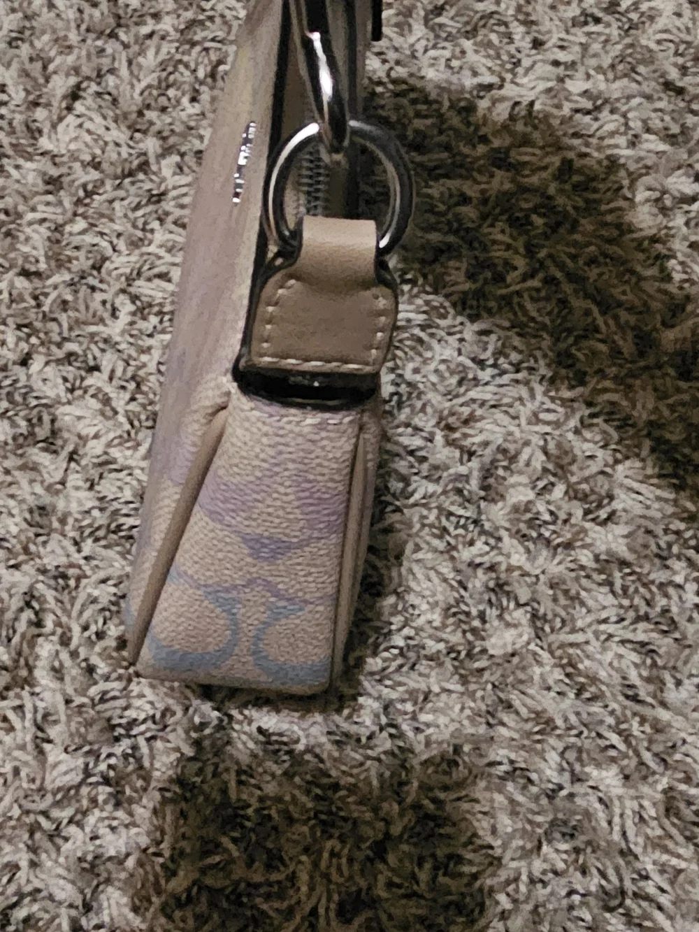 Coach Mini Wristlet Shoulder Bag - Pastel Pink Multi - Picture 7 of 9